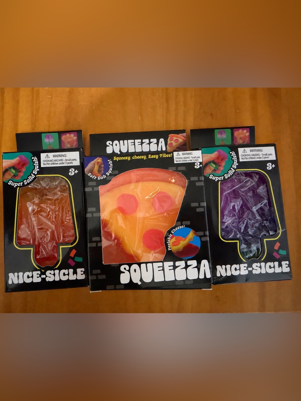 Pepperoni Pizza & Popsicle Squeeze Toy